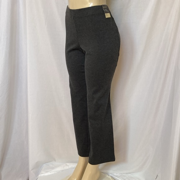 Lane Bryant Ponte Pants Charcoal Dark Gray Size 14/16 Petite Straight Leg NWT - Picture 4 of 8